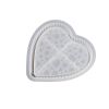 1pc Heart-shaped Striped Dewdrop Tray Saucer Love Water Pattern Storage Box Silicone Mold